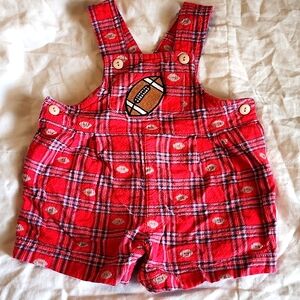 Football Baby Overall Shorts
